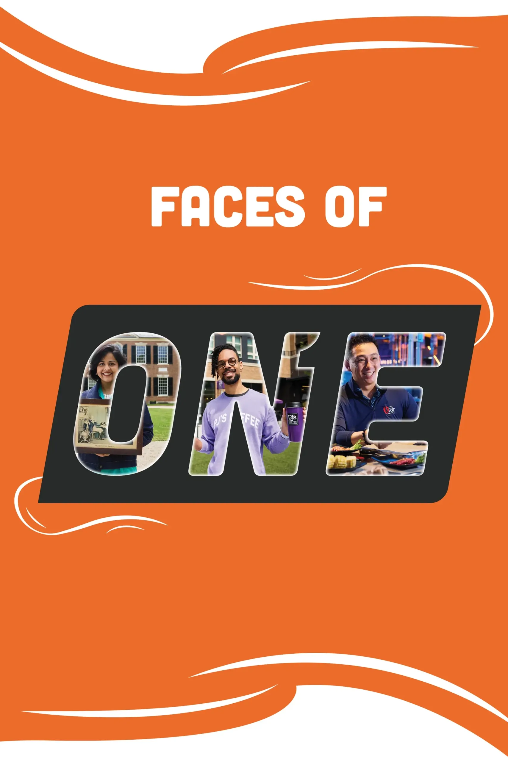 Faces of One campaign poster